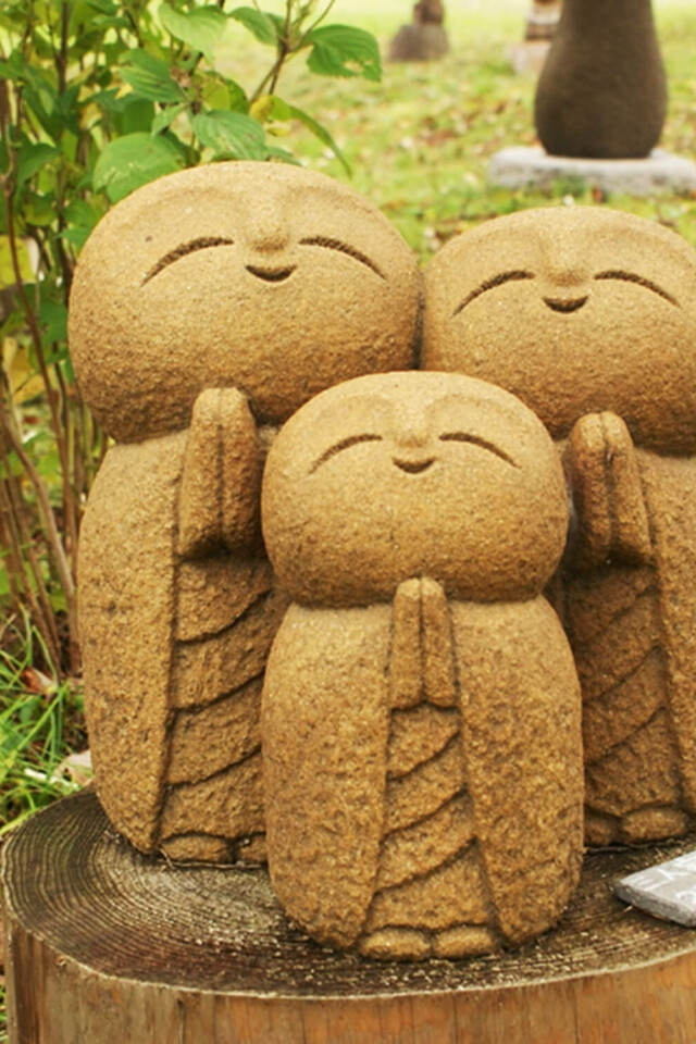 猫神さまの石】人面石小石盆石stone彫刻モチーフ守神お守りお地蔵発掘